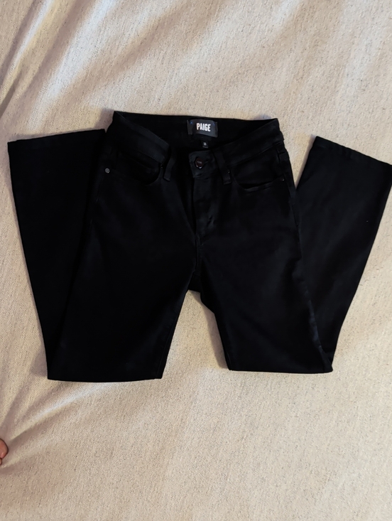 PAIGE Denim - PAIGE Amber Black Ankle Jeans, Size 23